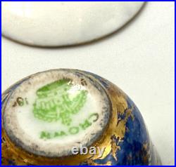 Antique Rare Miniature Tea Set Crown Staffordshire Early 20th C T. Goode & Co