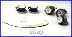 Antique Rare Miniature Tea Set Crown Staffordshire Early 20th C T. Goode & Co