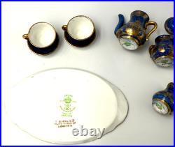 Antique Rare Miniature Tea Set Crown Staffordshire Early 20th C T. Goode & Co