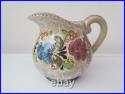 Antique Rare Molaroni Pesaro Majolica Tea Set Service for 3 people Antique Rare Molaroni Pesaro Majolica Tea Set Service for 3 people