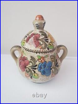 Antique Rare Molaroni Pesaro Majolica Tea Set Service for 3 people Antique Rare Molaroni Pesaro Majolica Tea Set Service for 3 people