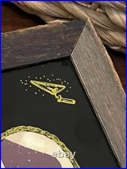 Antique Rare Unusual Early American Folk Art Masonic Silhouette Of Gentleman