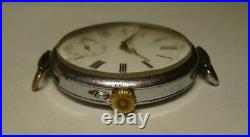Antique Rare Vintage Men's wrist watch. Switzerland. Early 20th century