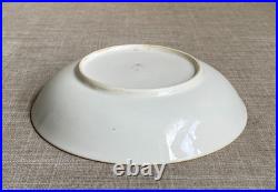 Antique Rare c1790 Georgian Derby Ikat Wiggle Teacup Saucer Gilt Foliate Rim