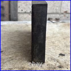 Antique Recessed Rim Lock Very Rare Solid Unusual Old / Early Beautiful