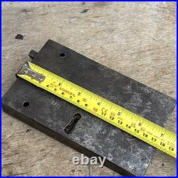 Antique Recessed Rim Lock Very Rare Solid Unusual Old / Early Beautiful