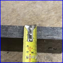 Antique Recessed Rim Lock Very Rare Solid Unusual Old / Early Beautiful