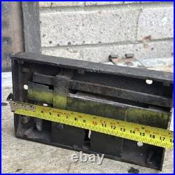 Antique Recessed Rim Lock Very Rare Solid Unusual Old / Early Beautiful