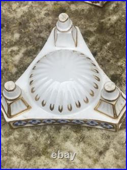 Antique Salt Cellars x 6. Early Meissen Pattern 19th Century. Rare and Exquisite