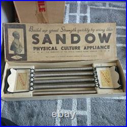 Antique Sandow Physical Culture Appliance Steel Chest Expander Rare Boxed