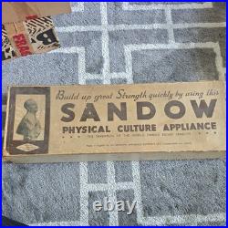 Antique Sandow Physical Culture Appliance Steel Chest Expander Rare Boxed