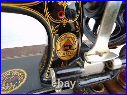 Antique Sewing Machine Rare Early 1900s VESTA B Working L O Dietrich Germany