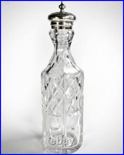 Antique Silver Plated Cruet Set & Tray -Rare Cayenne bottle Early 20th century