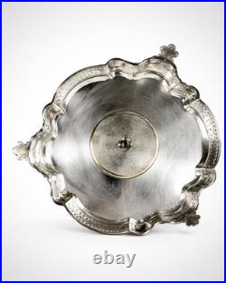 Antique Silver Plated Cruet Set & Tray -Rare Cayenne bottle Early 20th century