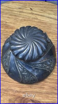 Antique Simpson Hall Miller & Co Ink Well Silver Quadruple Plate RARE