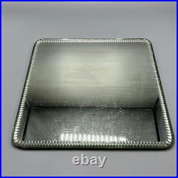 Antique Sorcerer Wall Mirror / Display Tray Square Lead Rim Bevelled C1930 Rare