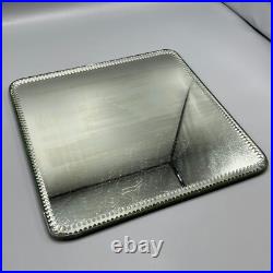 Antique Sorcerer Wall Mirror / Display Tray Square Lead Rim Bevelled C1930 Rare
