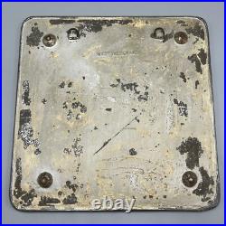 Antique Sorcerer Wall Mirror / Display Tray Square Lead Rim Bevelled C1930 Rare