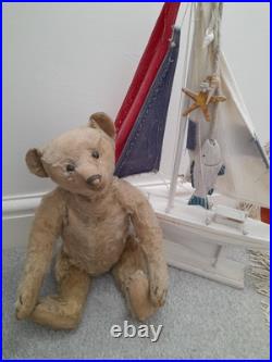 Antique Steiff early 1900s Rare Boot Button Eyes Long Nose German Teddy Bear