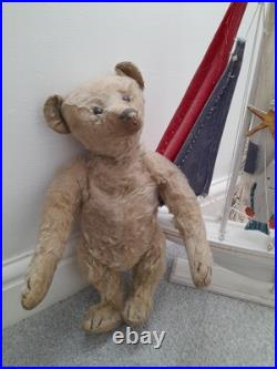 Antique Steiff early 1900s Rare Boot Button Eyes Long Nose German Teddy Bear