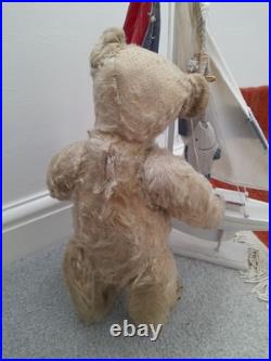 Antique Steiff early 1900s Rare Boot Button Eyes Long Nose German Teddy Bear