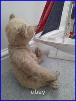 Antique Steiff early 1900s Rare Boot Button Eyes Long Nose German Teddy Bear