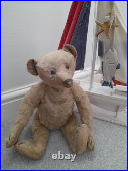 Antique Steiff early 1900s Rare Boot Button Eyes Long Nose German Teddy Bear