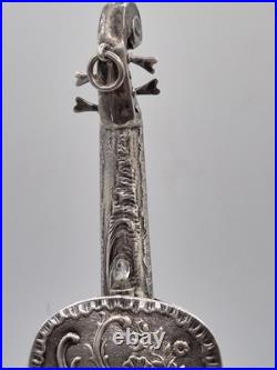 Antique Sterling Silver Cello Handmade Early 19th Century Rare Hallmarked Art