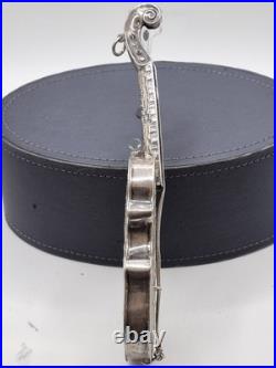Antique Sterling Silver Cello Handmade Early 19th Century Rare Hallmarked Art