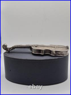 Antique Sterling Silver Cello Handmade Early 19th Century Rare Hallmarked Art