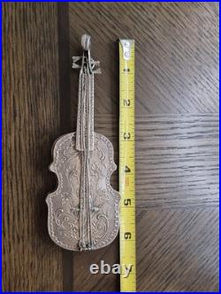 Antique Sterling Silver Cello Handmade Early 19th Century Rare Hallmarked Art