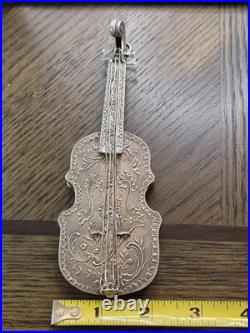 Antique Sterling Silver Cello Handmade Early 19th Century Rare Hallmarked Art