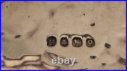 Antique Sterling Silver Hand Mirror Frame Early 20thC Cherub Angel Design Rare