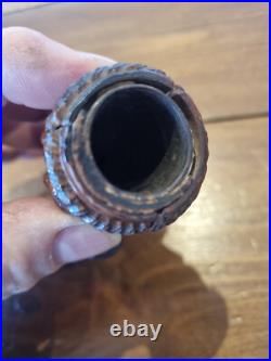 Antique Tobacco Smoking Pipe, Carved Early Very Rare And Old