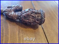 Antique Tobacco Smoking Pipe, Carved Early Very Rare And Old