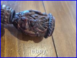 Antique Tobacco Smoking Pipe, Carved Early Very Rare And Old