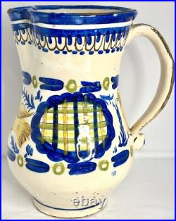 Antique Triana Pitcher Early Iberian Ceramic Earthenware Rare