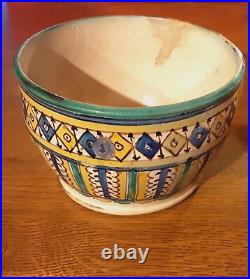 Antique Unusual Rare Moroccan Beautifully Decorated Early Times Butter Pot