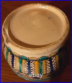Antique Unusual Rare Moroccan Beautifully Decorated Early Times Butter Pot