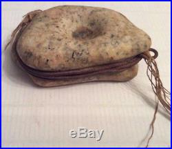 Antique Very Rare Stone Early Native American Fishing Net Weight Artifact