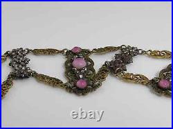 Antique Victorian French Cut Steel Early Choker Necklace. Very Rare
