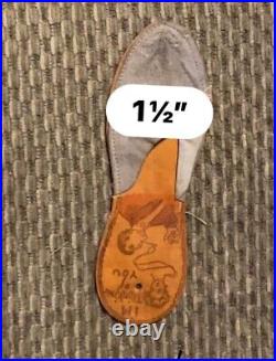 Antique Vintage Leather Shoe Slipper Rare Postcard Early 1900s