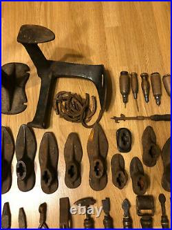 Antique Vintage Lot Cobbler Shoemaker Shoe Repair Tools Early 1900 Rare