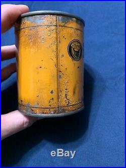 Antique Vintage Rare Early Oilzum 1 Lb White & Bagley Company Oil Grease Can