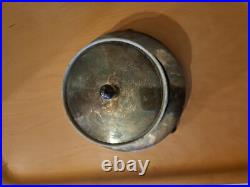 Antique Wedgewood V. RARE 1875 Early Jasperware TRINKET DISH Lid/Base EP, 12cmX5cm