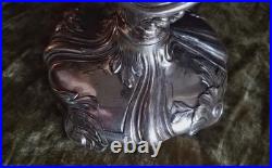 Antique Weidlich Bros Rococo Art Nouveau Silverplate Candlestick, Lg Heavy, Rare