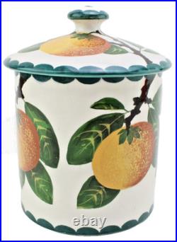 Antique Wemyss Robert Herron Early Rare Lidded Biscuit Barrel. Vgc