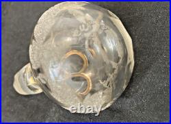 Antique Wine Glass Decanter Set, European, Art Glass, Early 20th Century RARE