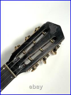 Antique Zither Banjo Pre-WWI Bombay Export Rare Early John Grey Era engraved
