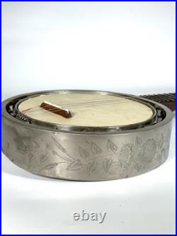 Antique Zither Banjo Pre-WWI Bombay Export Rare Early John Grey Era engraved